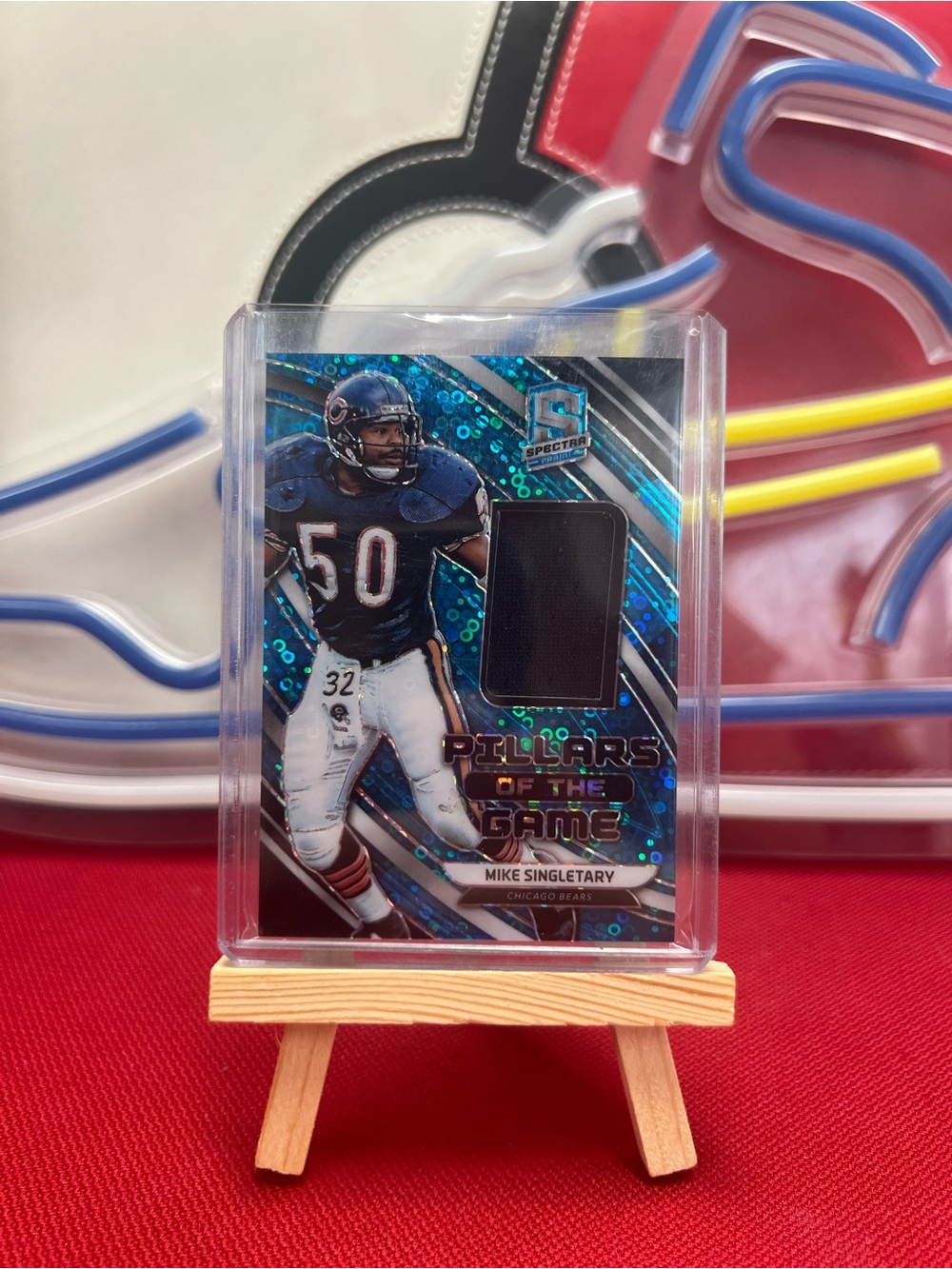 Mike Singletary Panini Prizm Pillars of the Game with Game worn Memorabilia #/99